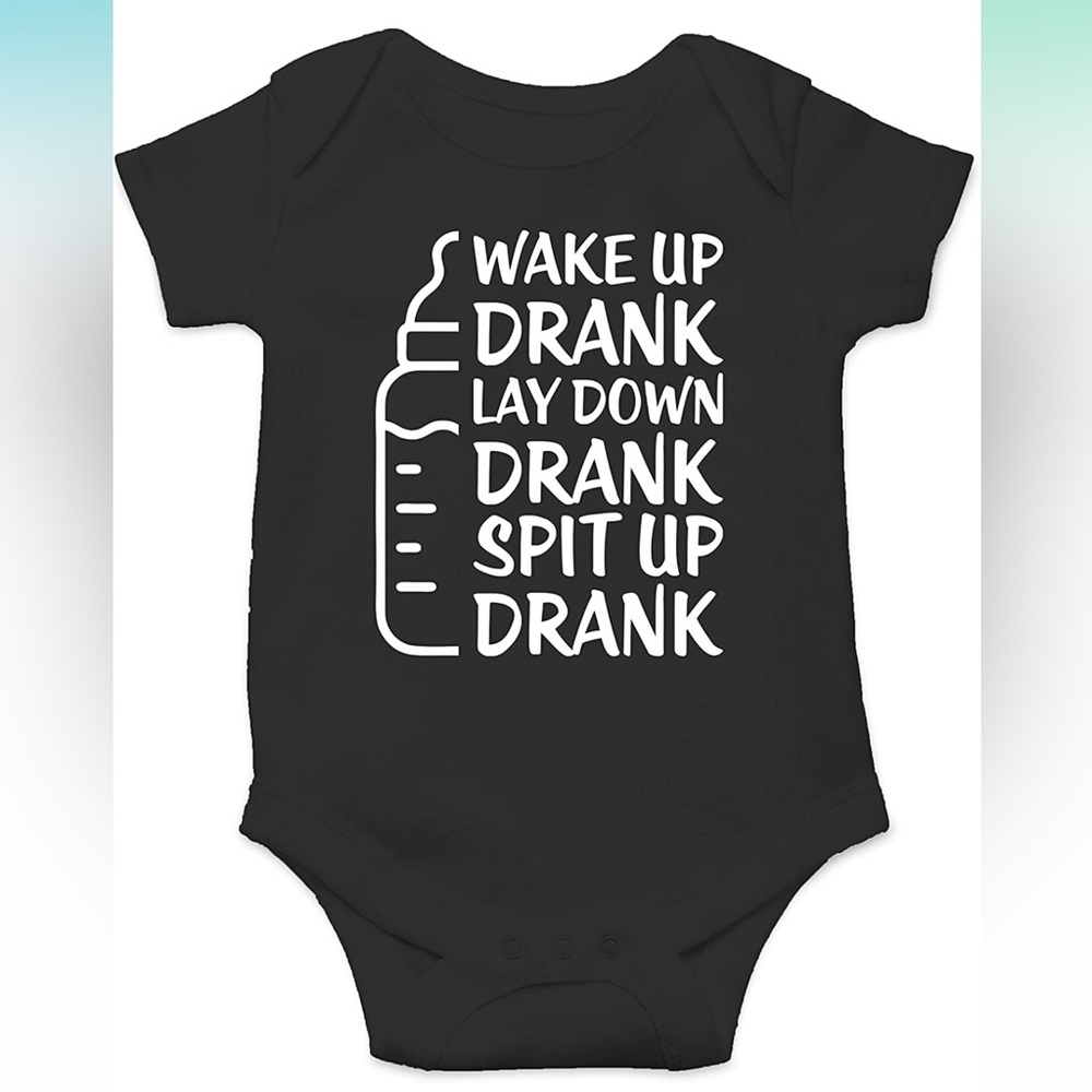 NEW Wake Up Onesie; 3-6m